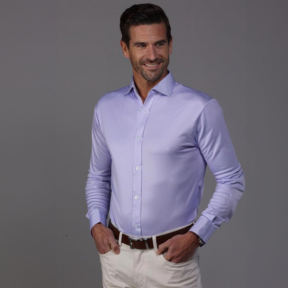 Collars & Co. NWT Quattro Flex Dress Shirt with Semi-Spread Collar‎ - Size Small